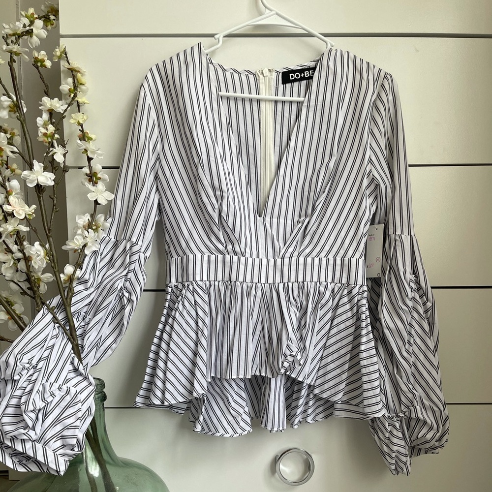 - DO+BE Striped Blouse -
